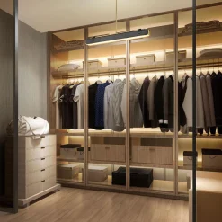 Ekskluzywna lampa ledowa Valise skóra smokingowa (QN-VALISE-LP80-VBS-TL) - Quintiesse