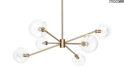 Elegancka lampa wisząca AURA 6 złota (MSE1501100402) - Moosee