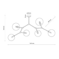 FAIRY GOLD LAMPA SUFITOWA 6 (10071) - TK Lighting