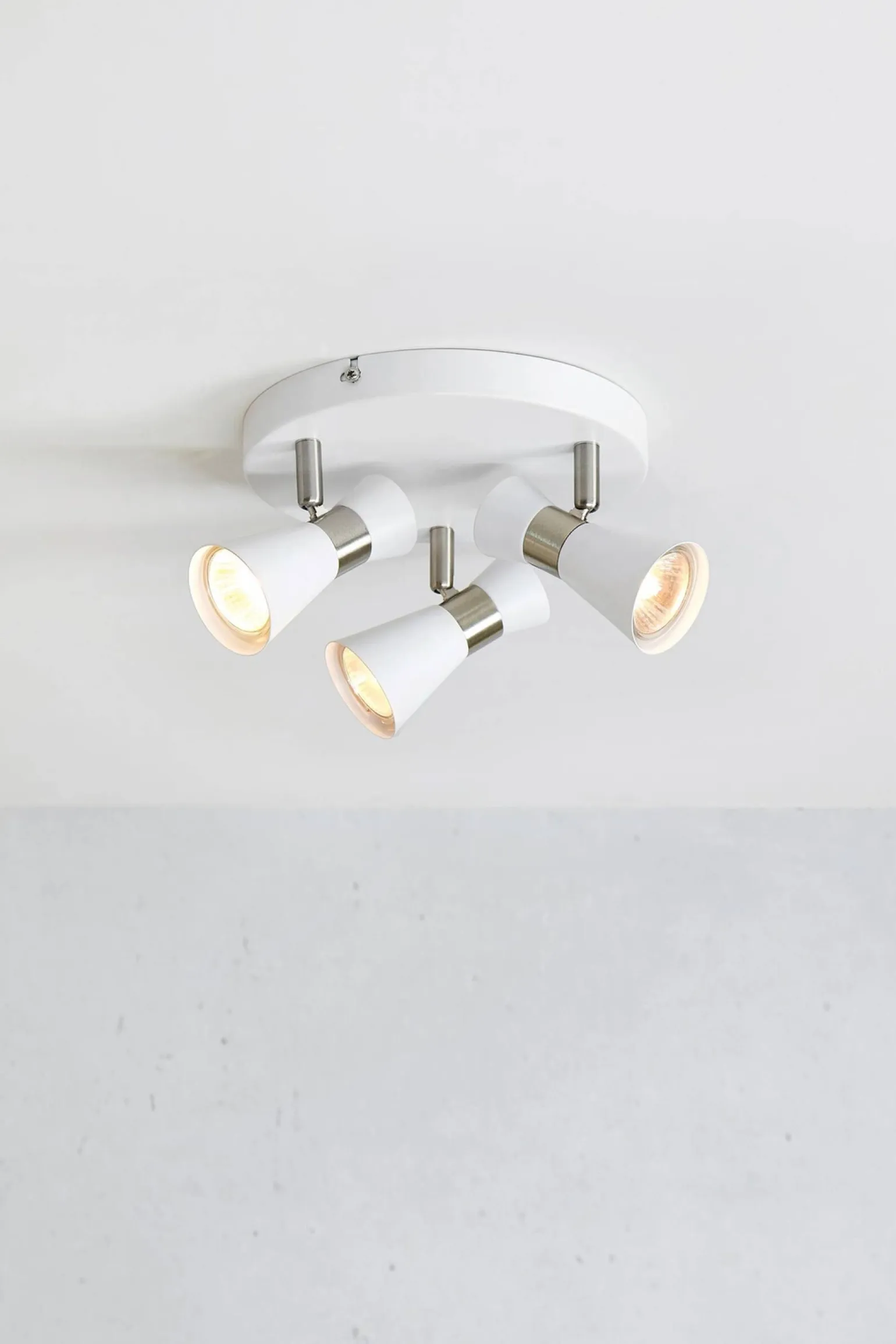 FOLIE Ceiling Round 3L White/Satin Nickel (108628) Markslojd