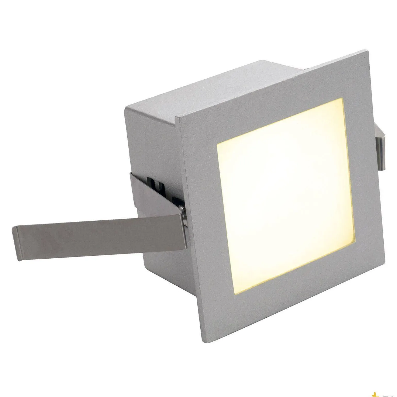 FRAME BASIC, lampa wpuszczana, LED, 3000K, kwadratowa, srebrnoszara, ze sprężynami piórowymi (111262) - SLV