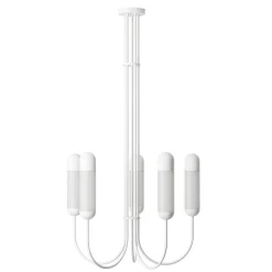 FUNSUI B biały żyrandol w rozmiarze M (FNB511R03) - Ummo