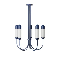 FUNSUI B granatowy żyrandol w rozmiarze S (FNB51313R02) - Ummo