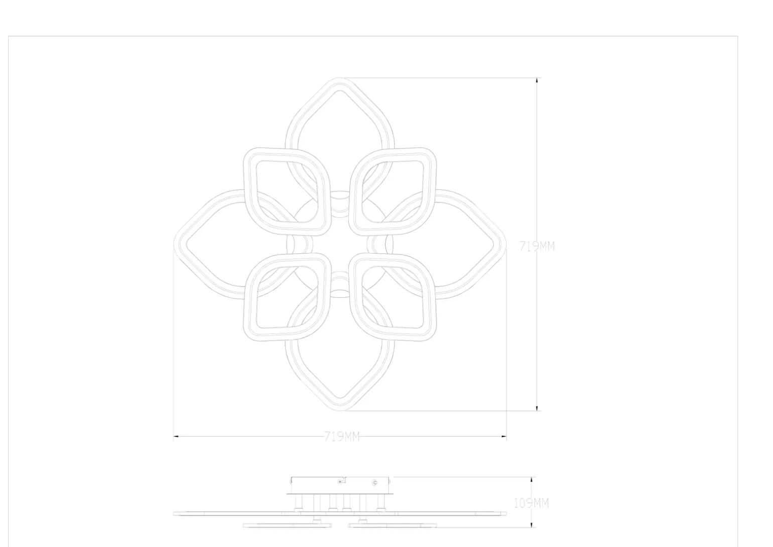 ILLUMIA LAMPA SUFITOWA CZARNA-ZŁOTA/BLACK-GOLD (MS236180R-BK) - Zuma Line