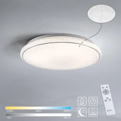 JUPITER LAMPA SUFITOWA BIAŁY (14366-16) - Paul Neuhaus