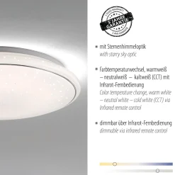 JUPITER LAMPA SUFITOWA BIAŁY (14366-16) - Paul Neuhaus