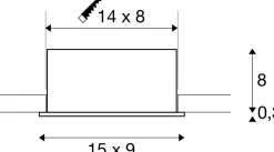 KADUX double, oprawa sufitowa wpuszczana czarna (1007559) - SLV