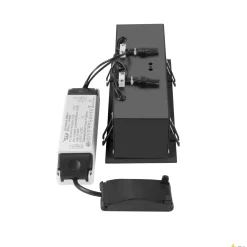 KADUX triple, oprawa sufitowa wpuszczana czarna (1007567) - SLV