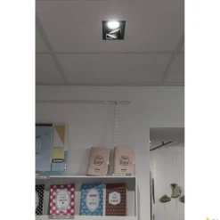 KADUX triple, oprawa sufitowa wpuszczana czarna (1007567) - SLV