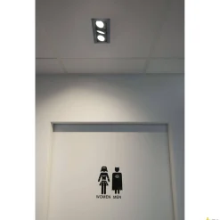 KADUX triple, oprawa sufitowa wpuszczana czarna (1007567) - SLV