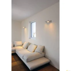 KALU, lampa ścienna i sufitowa, dwupunktowa, QPAR111, okrągła, kolor biały matowy, maks. 150 W (147311) - SLV