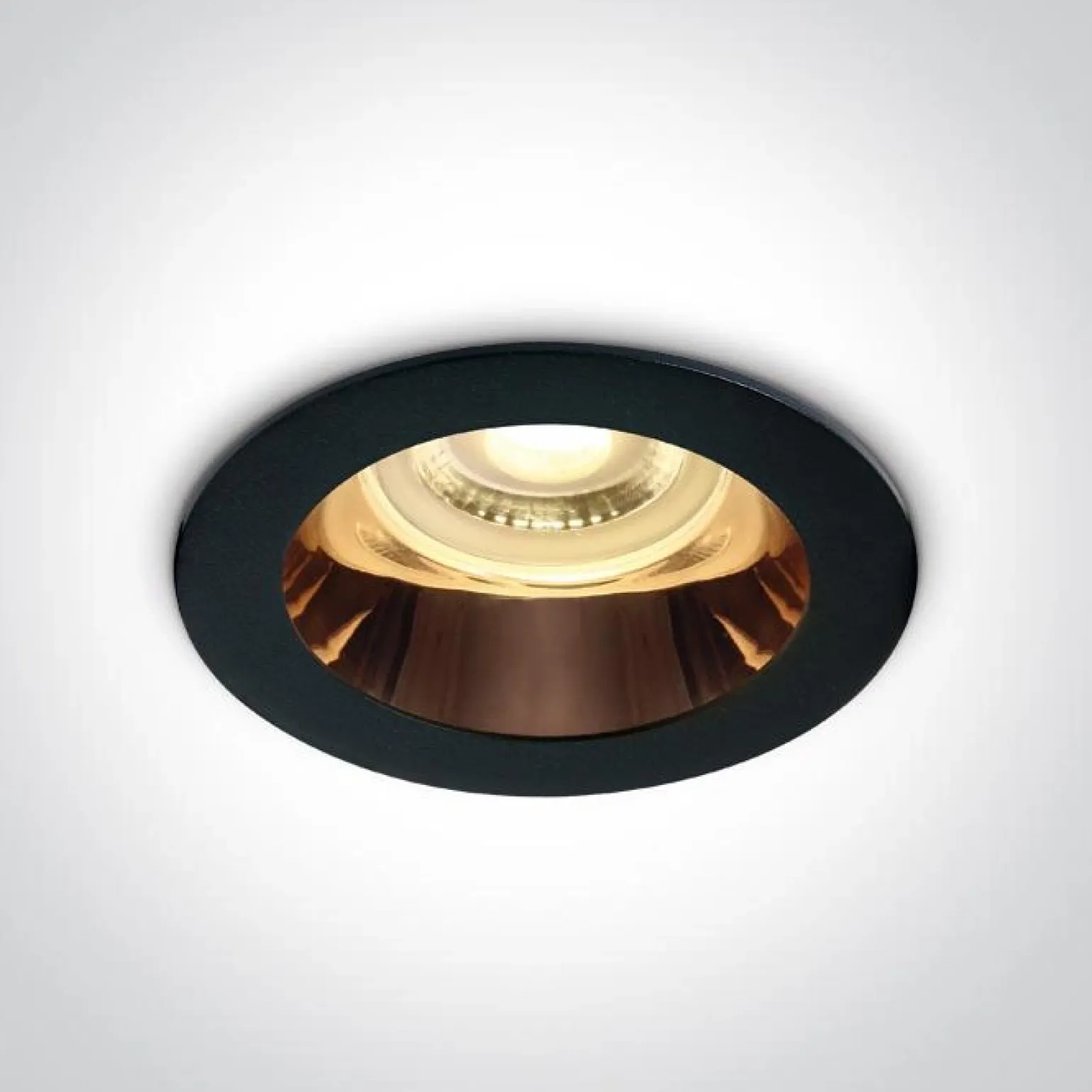 KANAWI wpust stały czarny (10105M/B/CU) - One Light