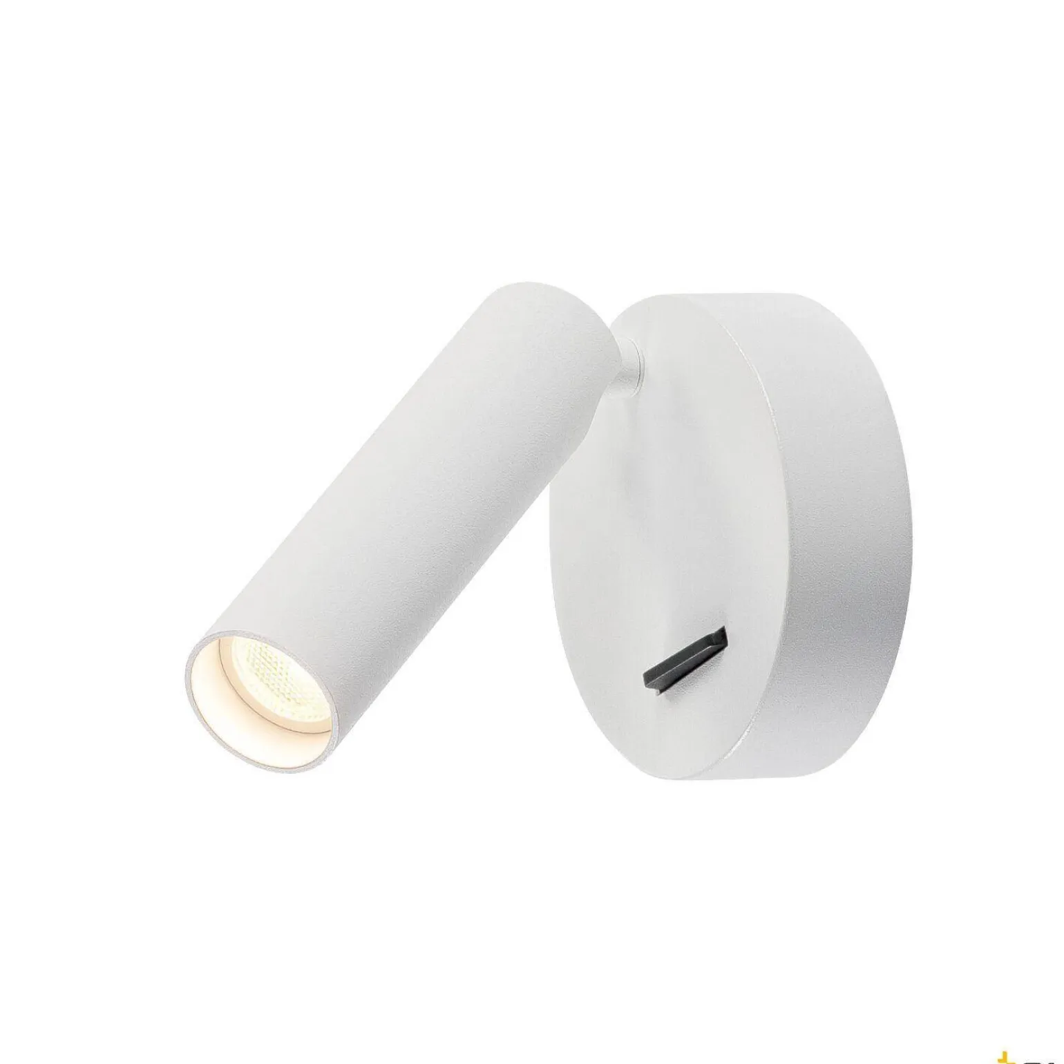 KARPO, lampa ścienna i sufitowa, jednopunktowa, LED, 3000K, okrągła, biała, z wyłącznikiem, 7,5W (152341) - SLV