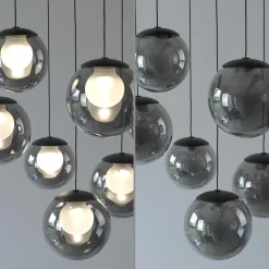 Kaskadowa lampa na pilota, z regulacją światła i wysokości SZARA (2587-15) - Paul Neuhaus