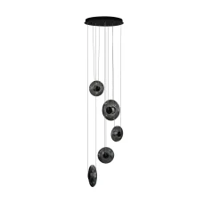Kaskadowa Lampa Wisząca ściemnialna ANDORA 5 3-STEP DIMM SMOKY (AZ6887) Azzardo