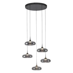 Kaskadowa lampa z płynną regulacją wysokości POSH SZARA (15694-15) - Paul Neuhaus