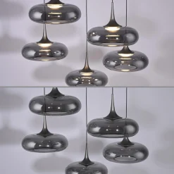 Kaskadowa lampa z płynną regulacją wysokości POSH SZARA (15694-15) - Paul Neuhaus