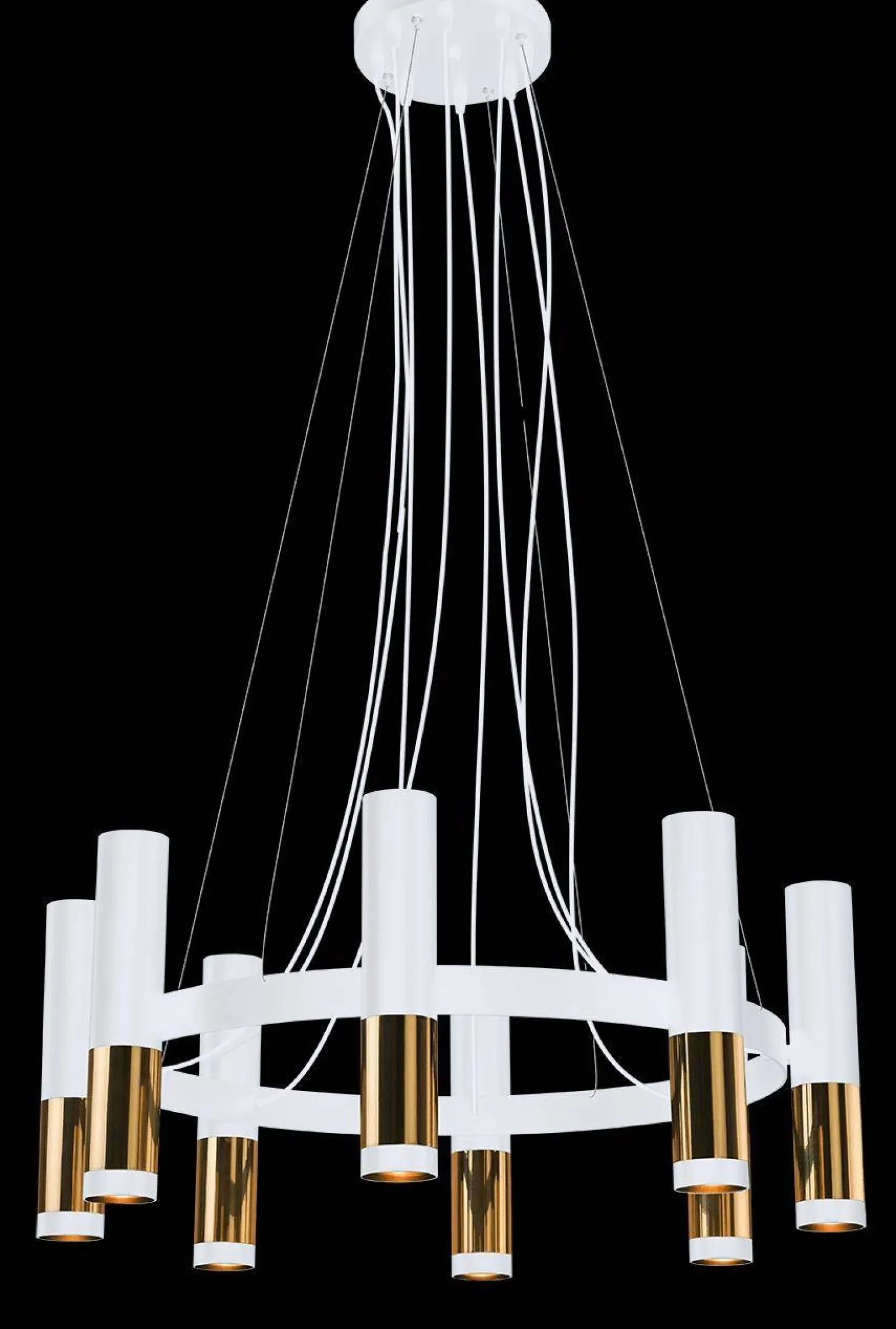 KAVOS LAMPA WISZĄCA 8 PŁ. (white/gold) (0398) - Amplex