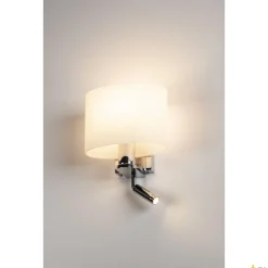 KENKUA SPOT, E27, lampa ścienna natynkowa LED indoor, chrom, 3000K (1002855) - SLV
