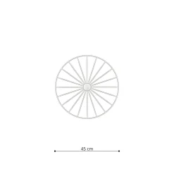 Kinkiet / Lampa sufitowa SIRKEL 45 czarny (TH.142) - Thoro Lighting