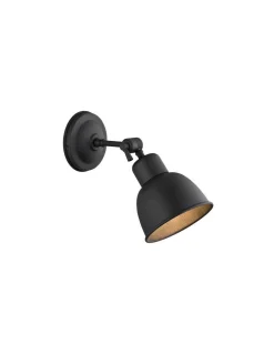 kinkiet 1 pł. EUFRAT czarny 1 x E27/60W ARGON 3185