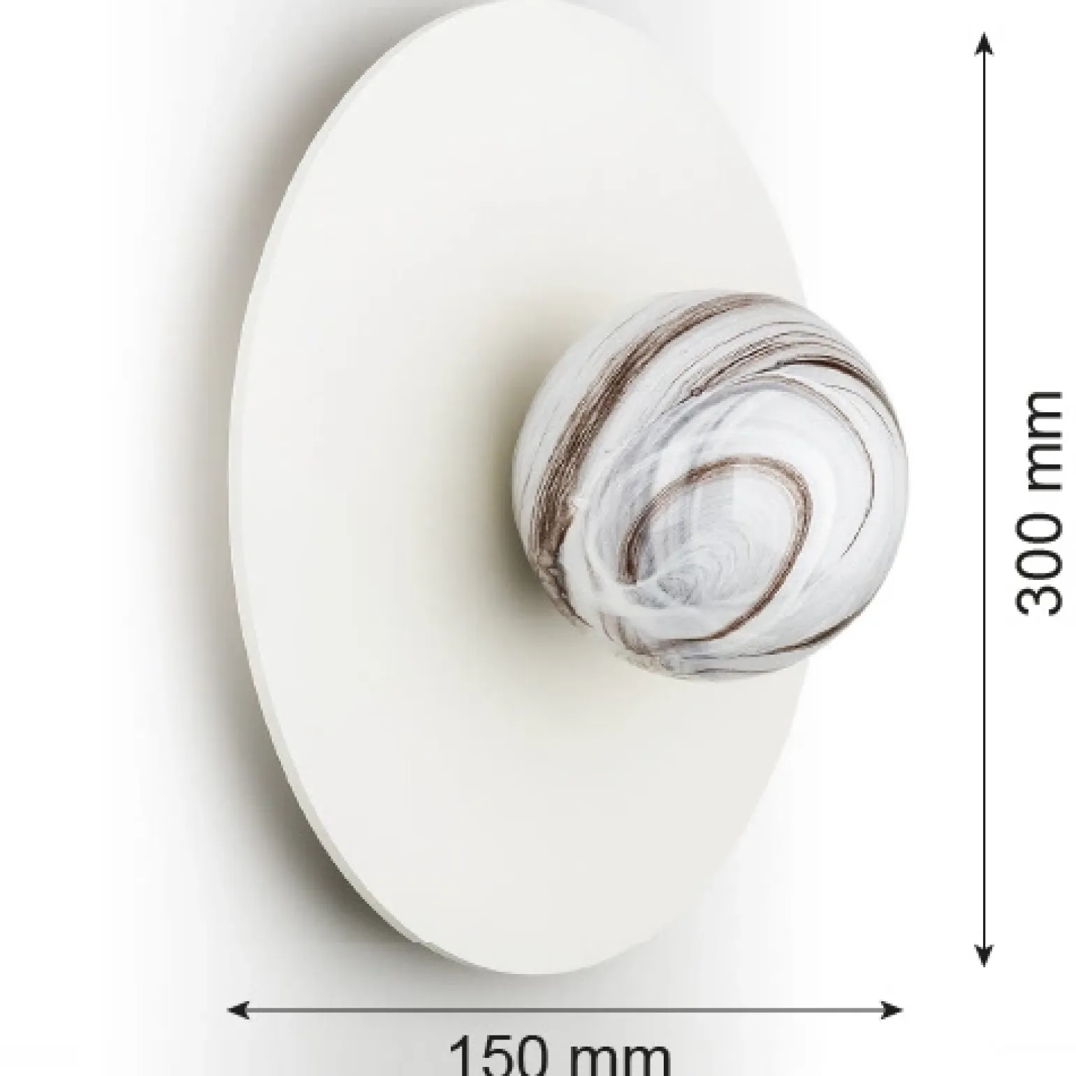 Kinkiet / plafon 1 pł. PIAVA (8445) - Argon