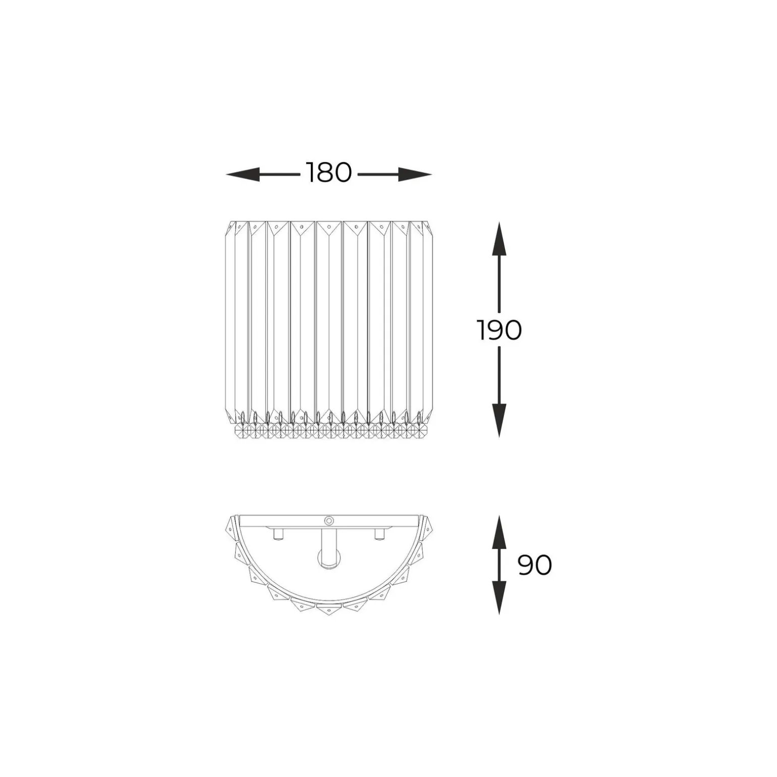 KINKIET - PRINCE (W0360-01A-B5AC) - Zuma Line