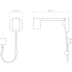 Kinkiet Ascoli Swing Plug In (1286137) - Astro Lighting