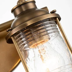 Kinkiet Ashlandbay - 2 źródła światła - Naturalny mosiądz (QN-ASHLANDBAY2-NBR-BATH) - Quintiesse