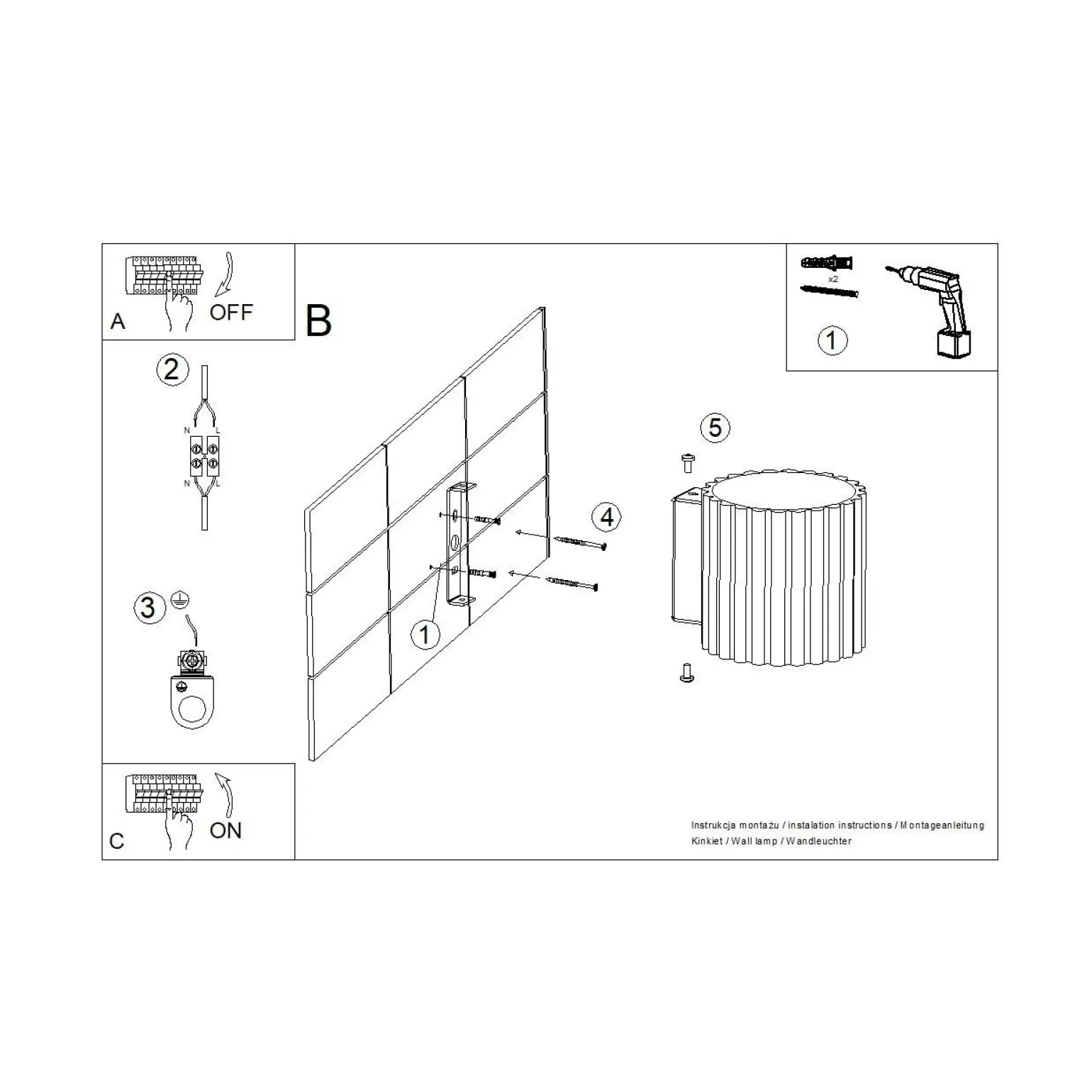 Kinkiet AURA mocca G9 (SL.1806) - Sollux Lighting