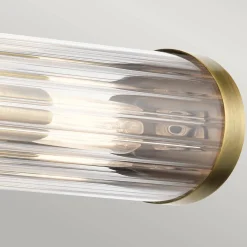 Kinkiet Azores - 2 źródła światła - Naturalny mosiądz (QN-AZORES2-NBR) - Quintiesse