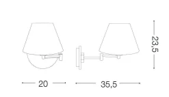 Kinkiet BEVERLY AP1 chrom (126784) - IdealLux