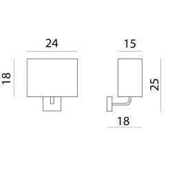 Kinkiet Calipso Kol. Biały (66135) - Ramko