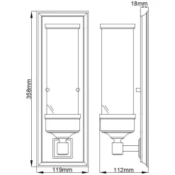 Kinkiet Cambridge (BATH-CM1) - Elstead Lighting