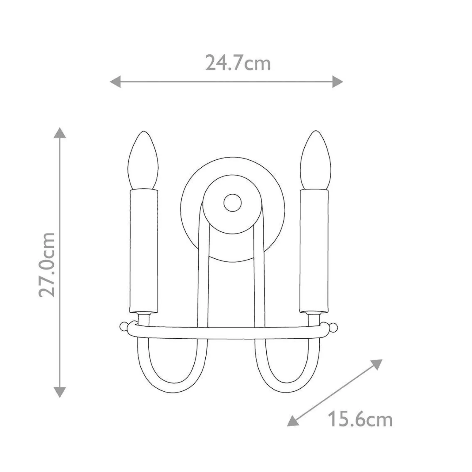 Kinkiet Capitol Hill (KL-CAPITOL-HILL2-BN) - Elstead Lighting