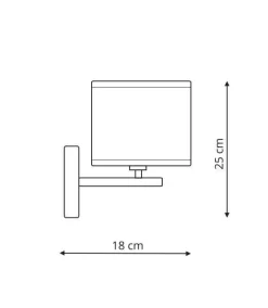 Kinkiet Cecina biały (LP-114/1W WH ) - Light Prestige