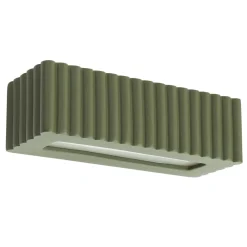 Kinkiet ceramiczny RIGATA zielony oliwkowy (SL.1888) - Sollux Lighting