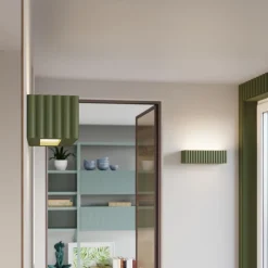 Kinkiet ceramiczny RIGATA zielony oliwkowy (SL.1888) - Sollux Lighting