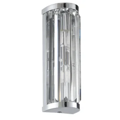 Kinkiet Crystal 2lt wall IP44 18W (39629) - Saxby