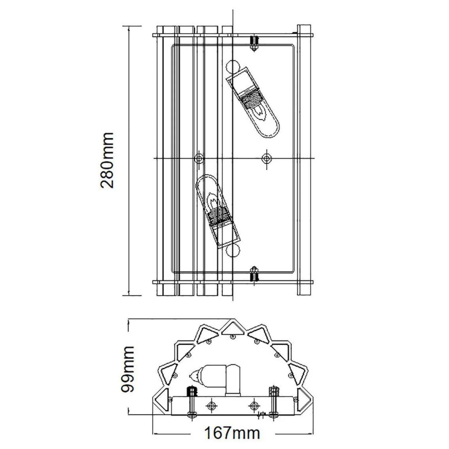 Kinkiet Crystal Skye (KL-CRYSTAL-SKYE2) - Elstead Lighting