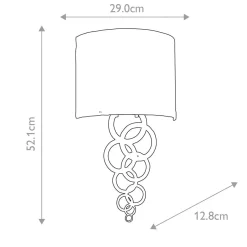 Kinkiet Curtis (CURTIS-MEDIUM-PC) - Elstead Lighting