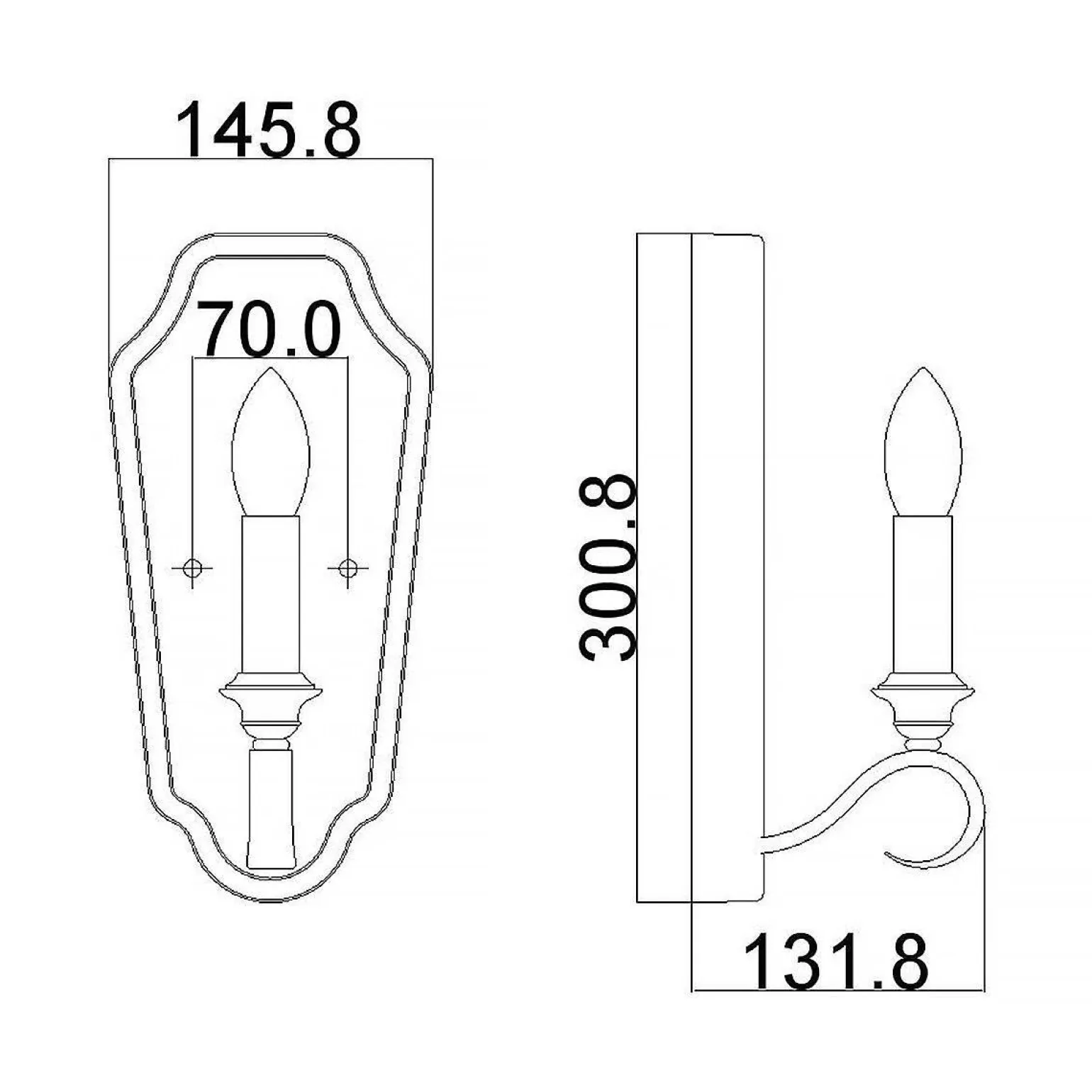 Kinkiet DeWitt (FE-DEWITT1) - Elstead Lighting