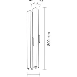 Kinkiet DOHA (czarny) (4706) - Shilo