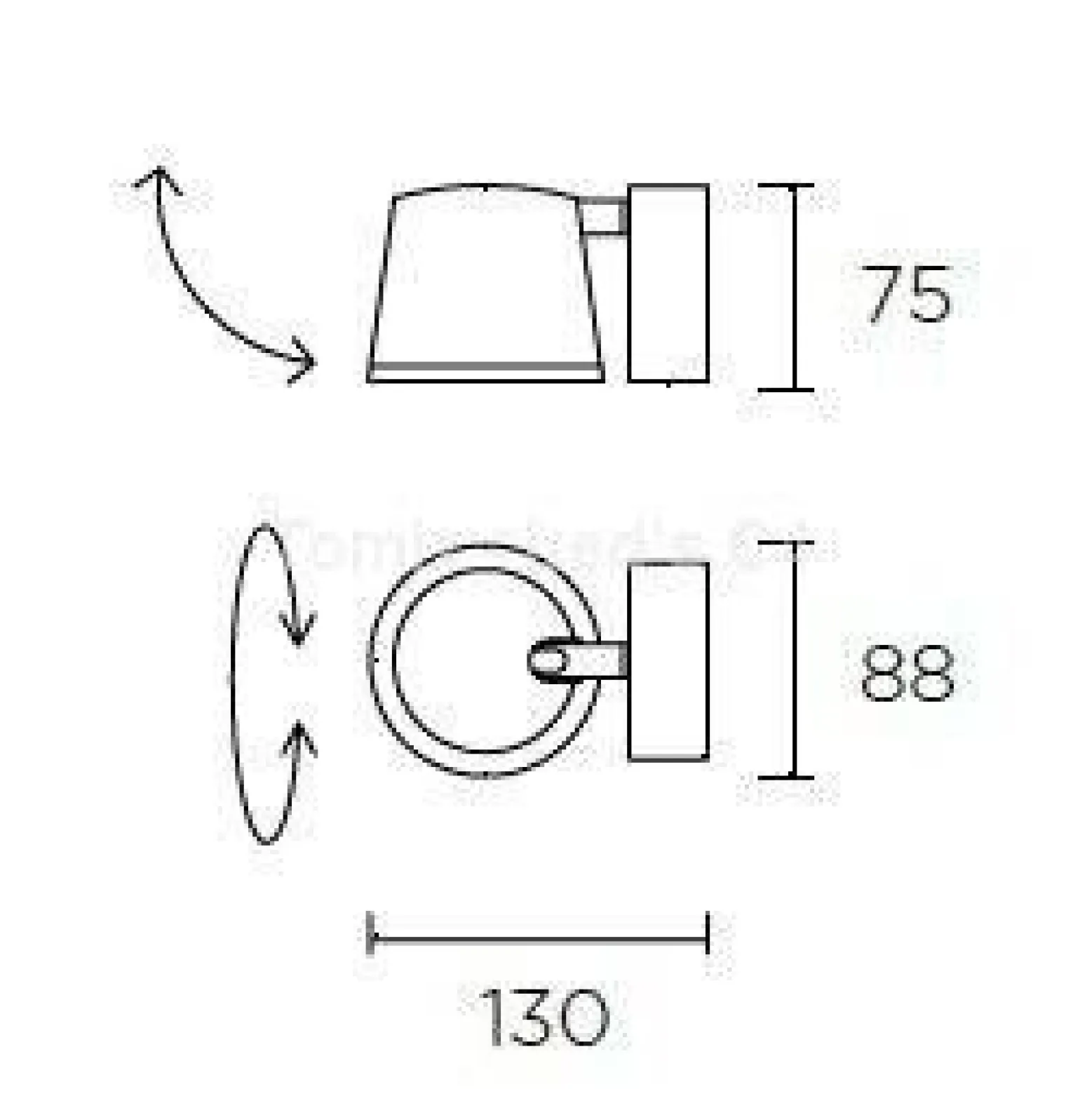 Kinkiet DRONE 1 brązowy/miedź (05-5306-CI-06) Leds