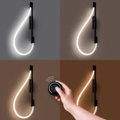 Kinkiet GALAKSE czarny LED 2700-6500K (TH.281) - Thoro Lighting