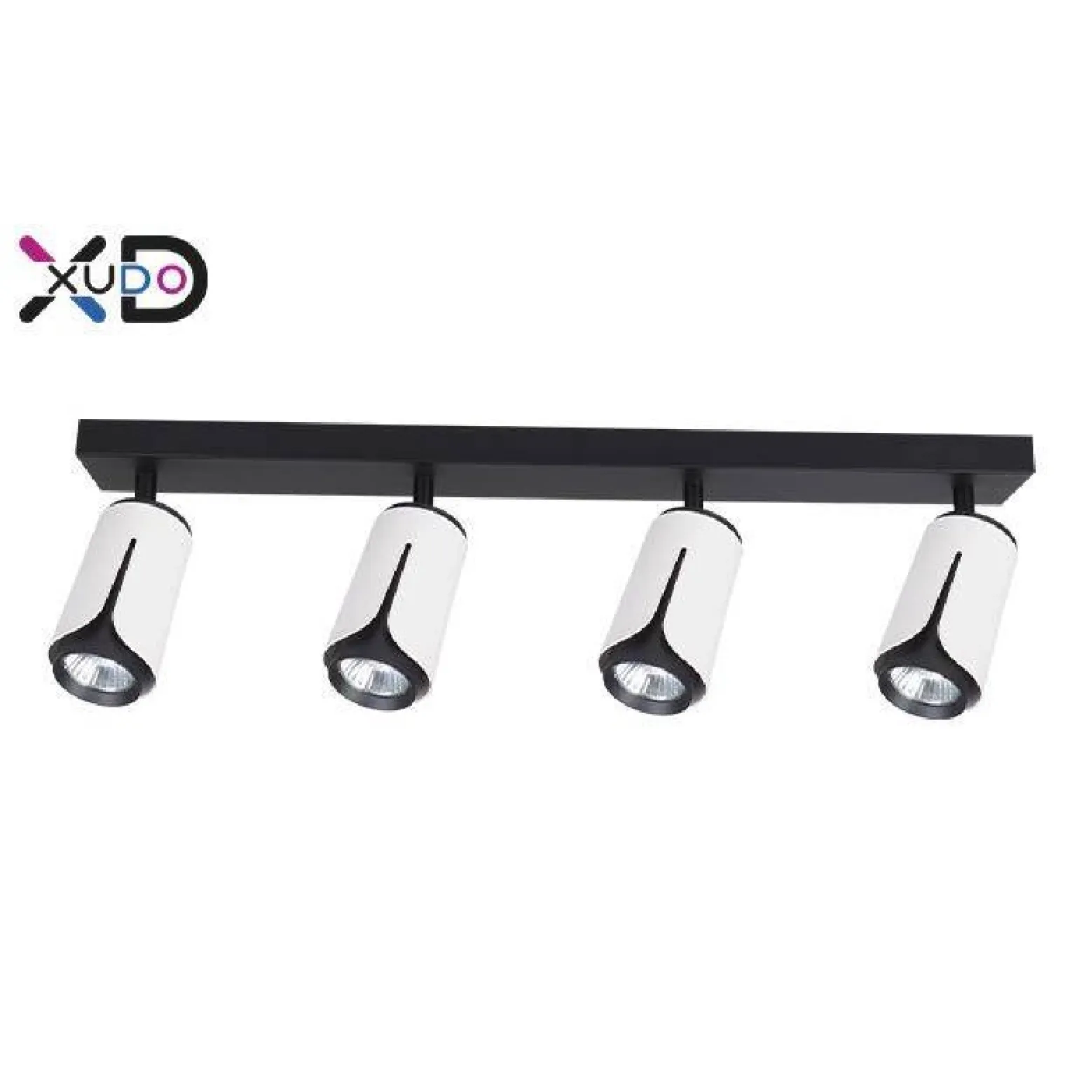 Kinkiet GU10 LED x4 biały+czarny (XD-IK264W) - Xudo