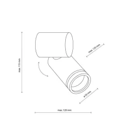 Kinkiet JET czarny (5349) - TK Lighting