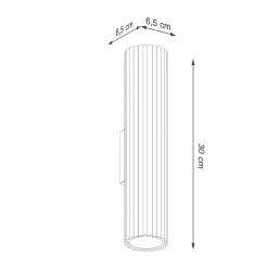 Kinkiet KARBON 30 biały (SL.1539) - Sollux Lighting