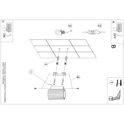 Kinkiet KARBON 10 czarny (SL.1648) - Sollux Lighting