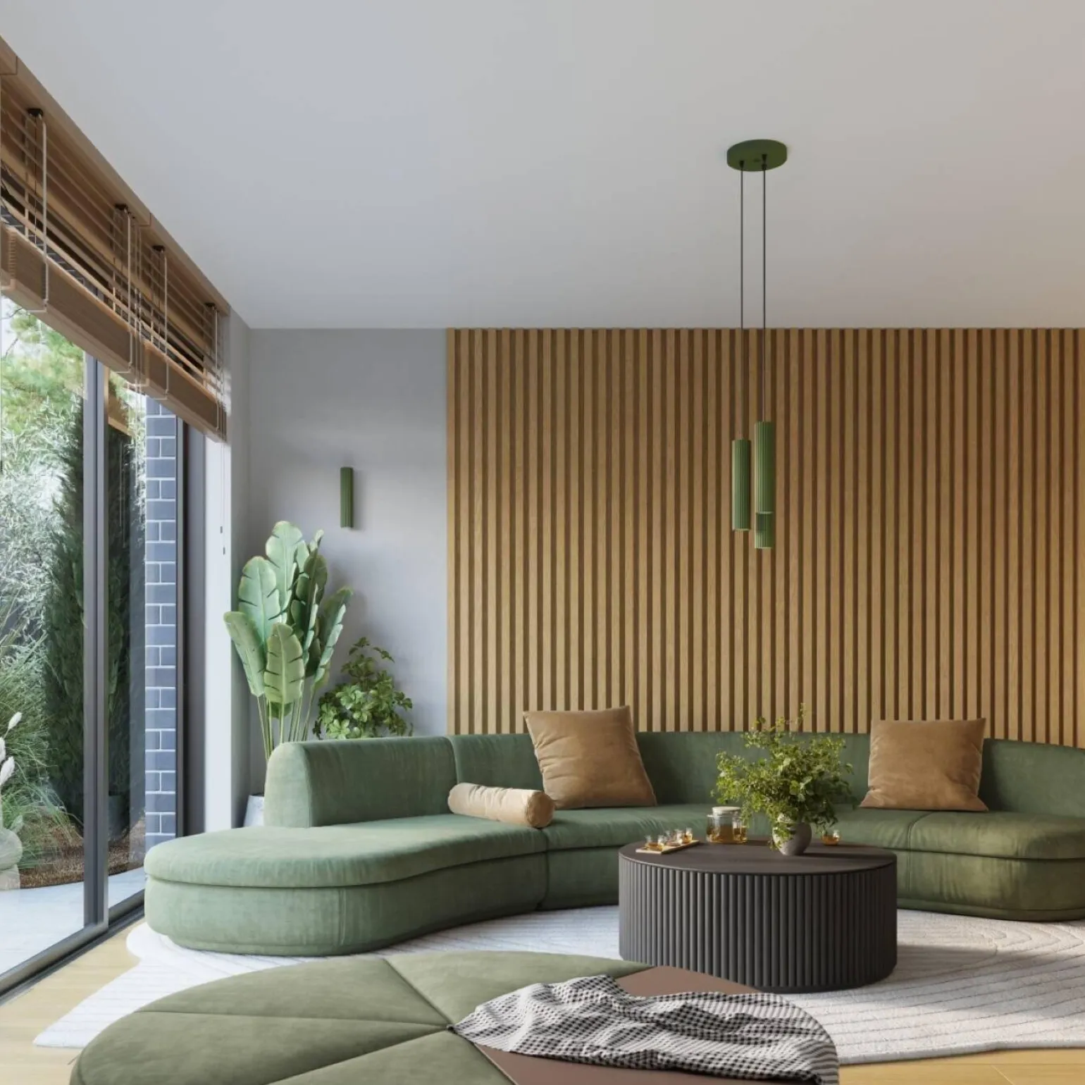 Kinkiet KARBON 10 zielony oliwkowy (SL.1656) - Sollux Lighting